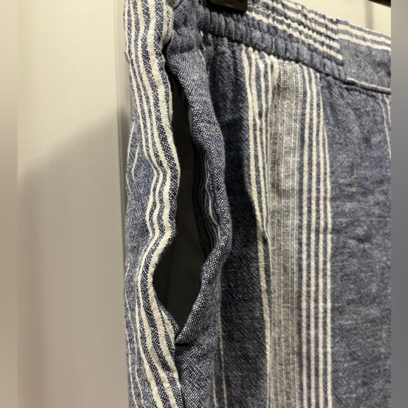 Linen pants light blue and white - Picture 4 of 5